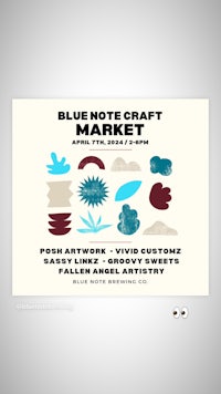 blue note craft market flyer