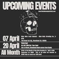 a poster with the words upcoming events